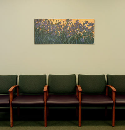 interior picture of waiting area at Saks Wellness Center in Gaylord, Michigan