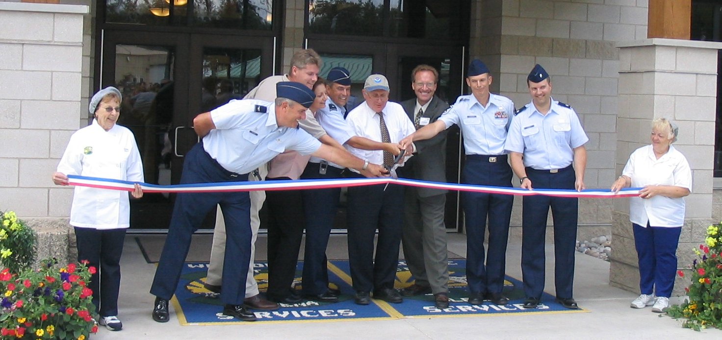 picture of ribbon cutting ceremony at Alpena CRTC's Dining Hall