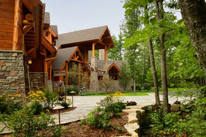 picture of Ward Lake Residence Main Entrance on roadside elevation